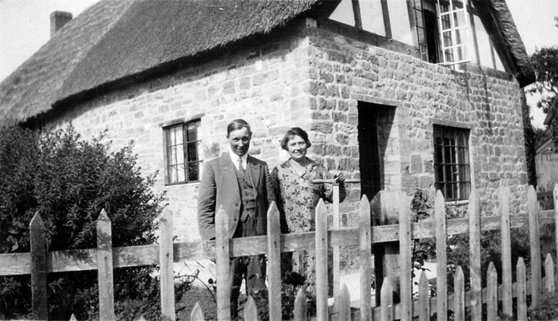 Ralph and Blanche Fry at their home West End, Kingsbury Episcopi, Somerset